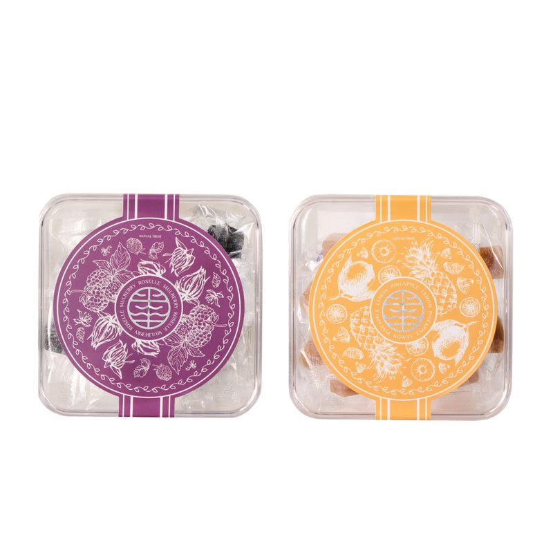 [Island Fruit Gummies-Mulberry Roselle/Pineapple Lemon/Apple Orange] 2 boxes discount set - ขนมคบเคี้ยว - พลาสติก 