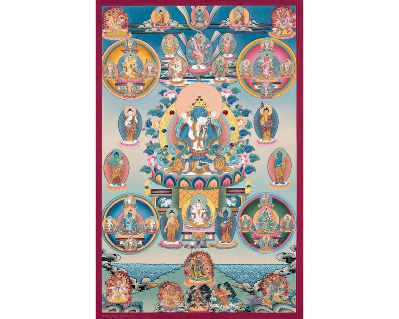 精美的西索瓦唐卡画 提升您的心灵空间 - 壁貼/牆壁裝飾 - 其他材質 多色