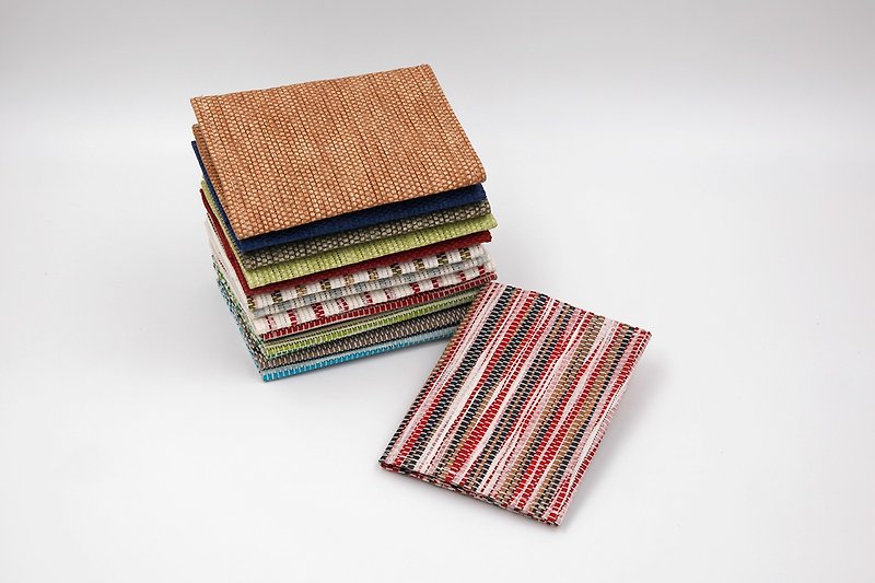 Paper thread weaving business card holder/card holder - ที่เก็บนามบัตร - กระดาษ หลากหลายสี