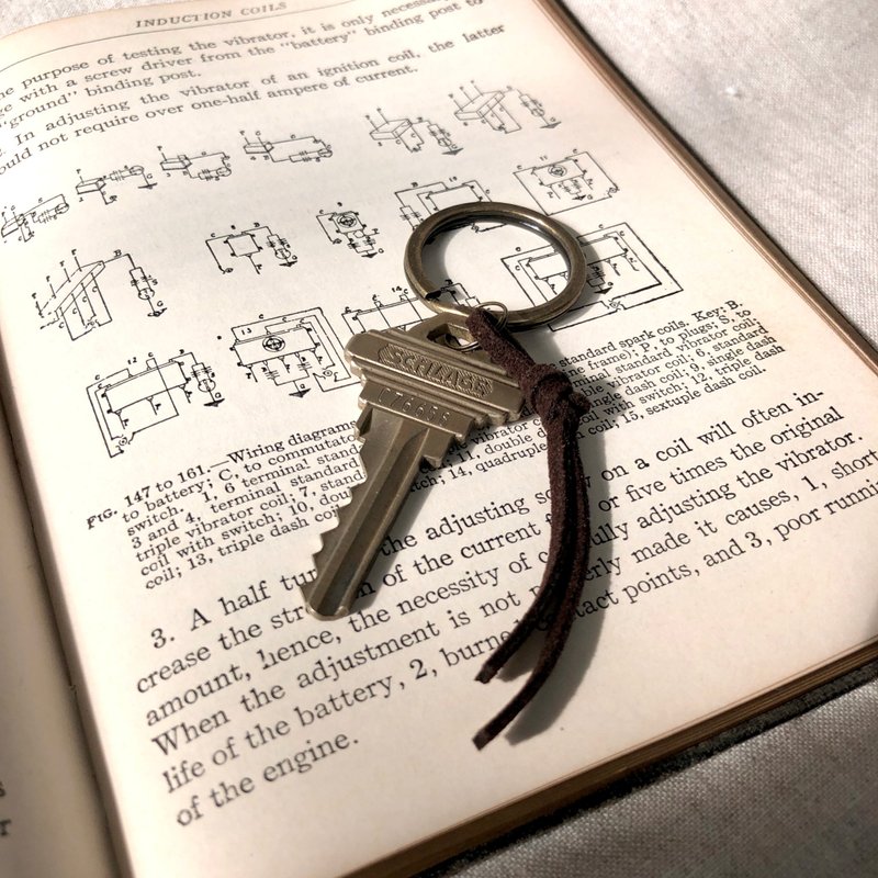 美國Schlage Vintage 老鑰匙 重製鑰匙圈 - 鑰匙圈/鑰匙包 - 其他金屬 