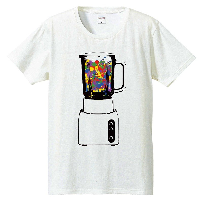 T-shirt / mixjuice - เสื้อยืดผู้ชาย - ผ้าฝ้าย/ผ้าลินิน ขาว