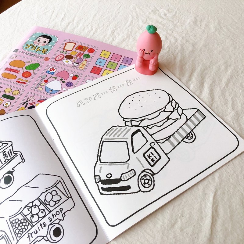 【Color Pen Version】KIKIの Drawing Book/Recipe Version - สมุดภาพเด็ก - กระดาษ หลากหลายสี