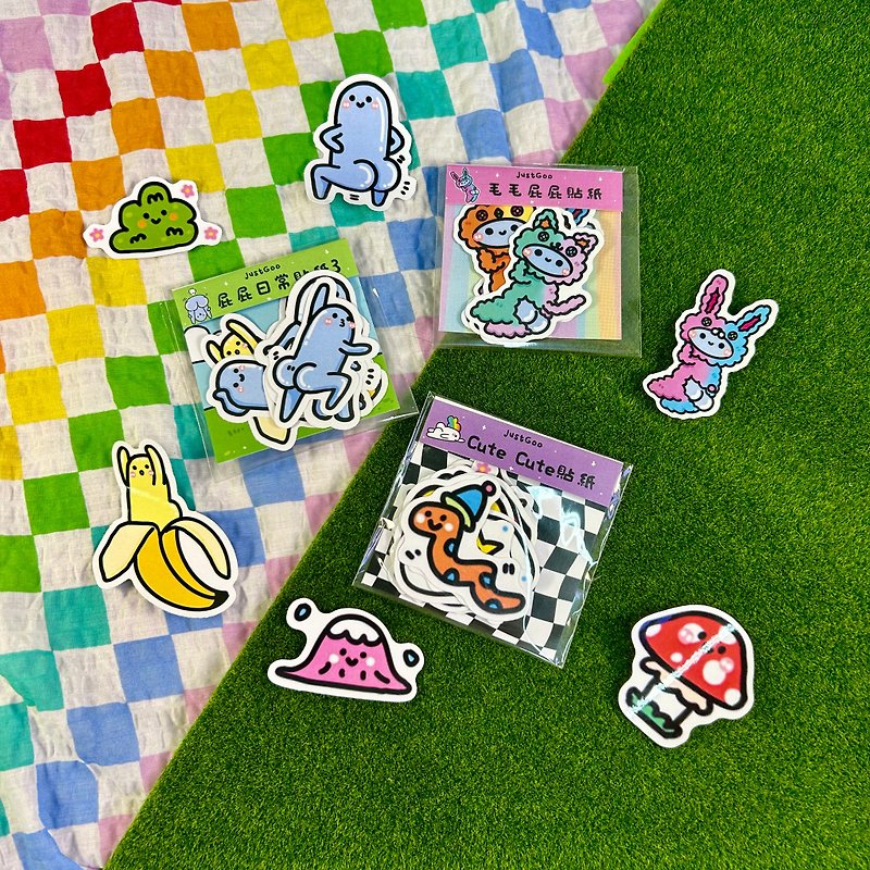 Die cut cute Pei Pei stickers - Stickers - Waterproof Material 