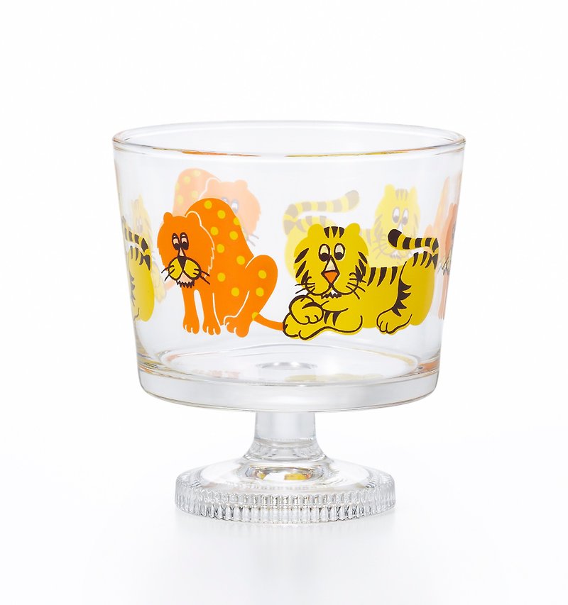 แก้ว แก้ว สีส้ม - 1966 Desert Cup Glass Retro [Adelia Retro Legged Dessert Deep Type] Goblet Zoomate Showa Retro Tableware Miscellaneous Goods Retro Pop