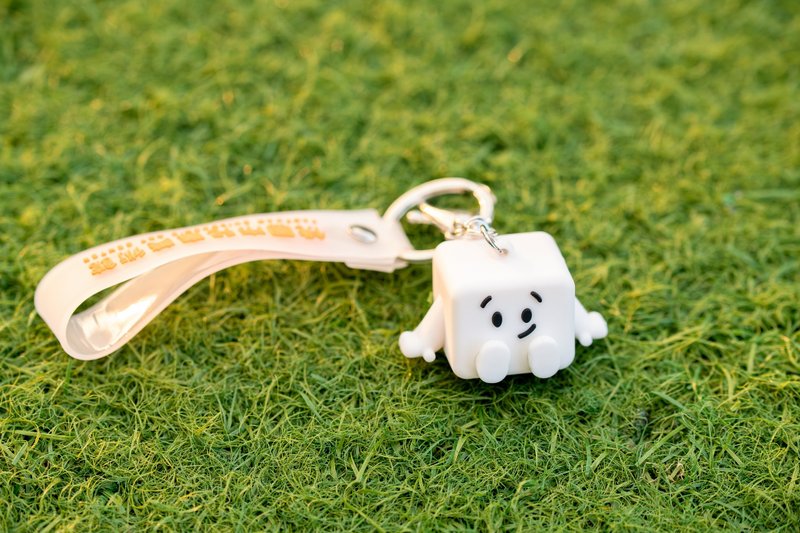 兒童美術館-懷特館長公仔鑰匙圈 - 鑰匙圈/鑰匙包 - 其他材質 白色