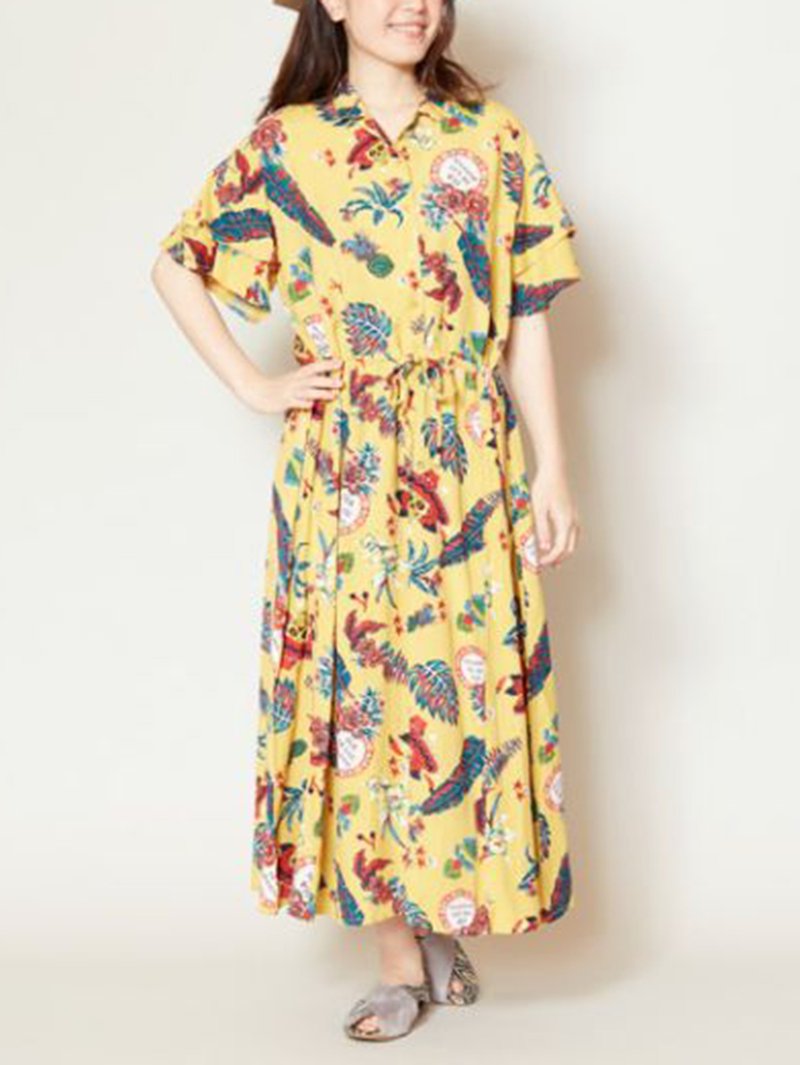 預購中 風格圖紋洋裝 (兩色) IAC-8209 - 連身裙 - 其他材質 多色