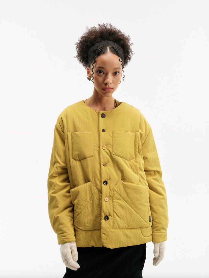 Xirou / Collarless Lightweight Cotton Jacket - Women's Casual & Functional Jackets - Other Materials Multicolor