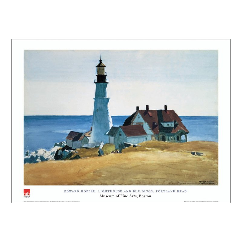【原版海報】Edward Hopper : Lighthouse & Buildings - 海報/掛畫/掛布 - 紙 