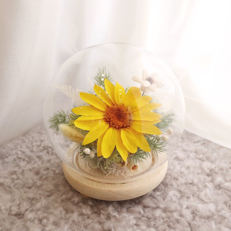 玻璃花盅 \ 莫內的向日葵小花園 浪漫夜燈球型花盅 - 擺飾/家飾品 - 植物．花 