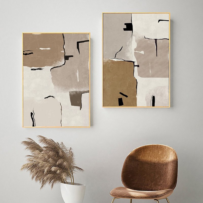 懷土之情_掛畫_色彩系列_台灣製造 兩個工作天快速出貨 - 海報/掛畫/掛布 - 棉．麻 咖啡色