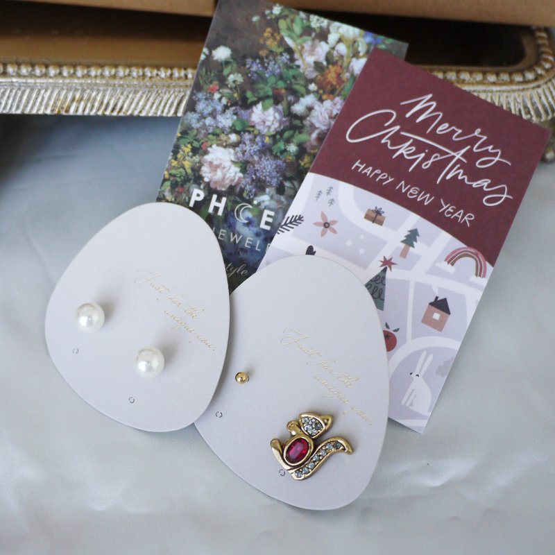 [Lunar New Year Limited Edition - $1000 Surprise Bag] Jewelry selected at random for a surprise unboxing experience. - ต่างหู - วัสดุอื่นๆ สีทอง