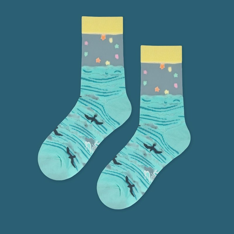 Looming・Wave - Socks - Cotton & Hemp Multicolor