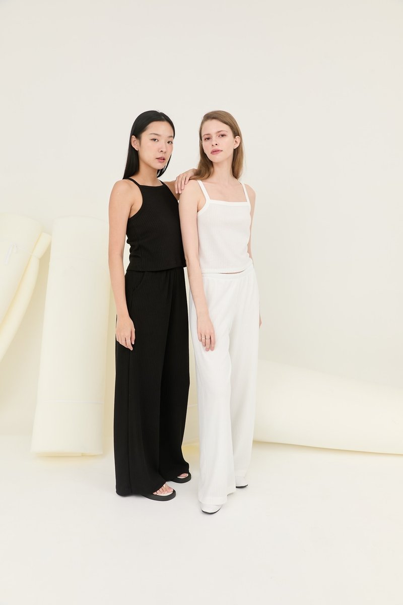 MUST pants - knit need - 女長褲 - 其他材質 黑色
