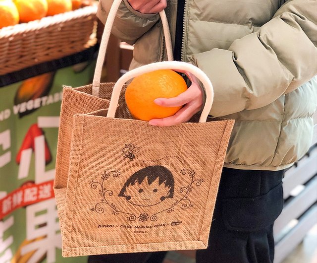 Pinkoi ×ちびまる子ちゃん】リネンピクニックトートバッグ