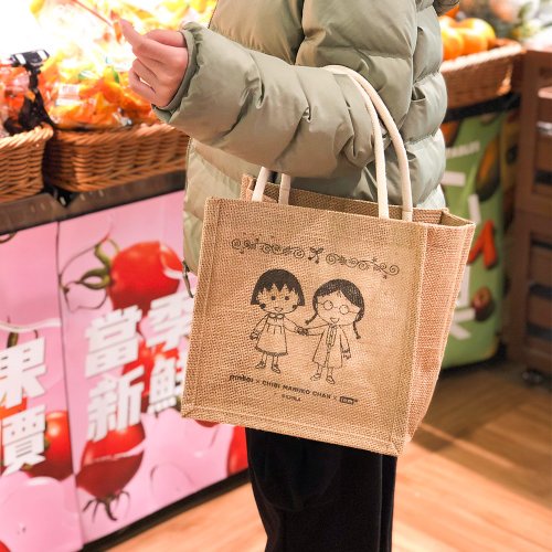 Pinkoi ×ちびまる子ちゃん】リネンピクニックトートバッグ