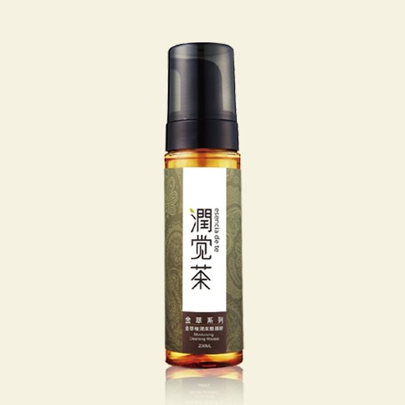 [Tea Bao Runjue Tea] Jin Cui Zhi Run Cleansing Mousse 200ml Fragrance/Wedding Small Items/Gifts/Gift Exchange - ผลิตภัณฑ์ทำความสะอาดหน้า - พืช/ดอกไม้ สีทอง