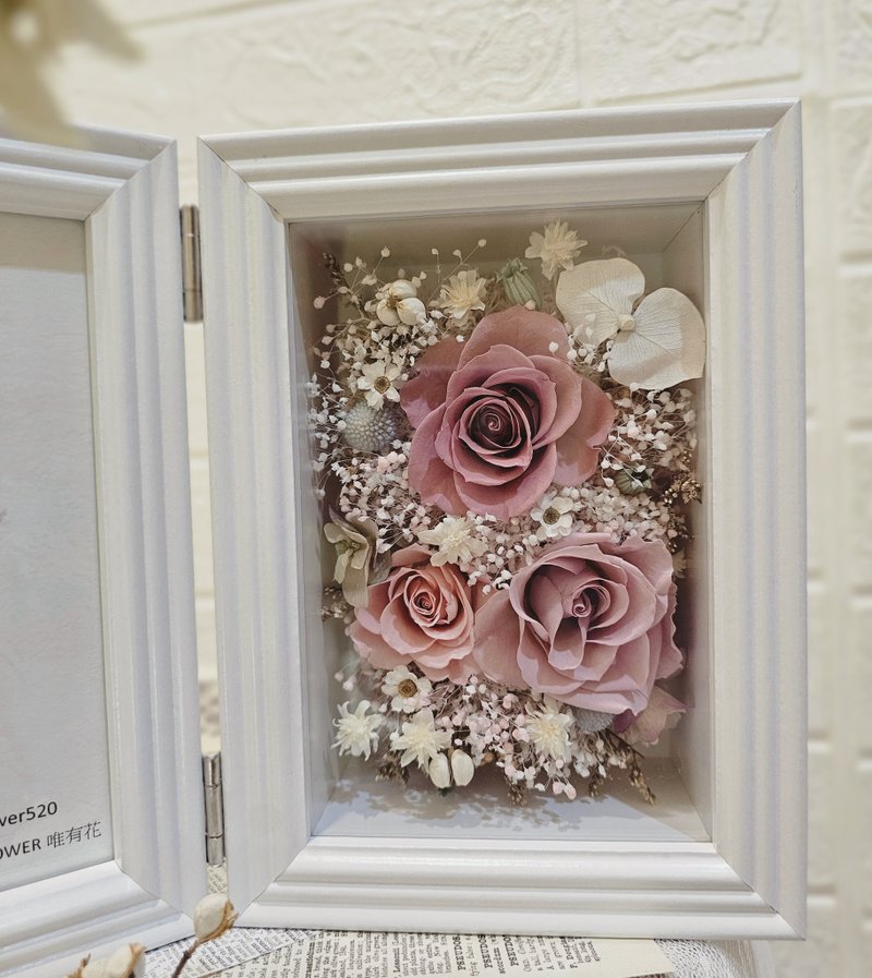 [Only Flowers] The window treasure box will preserve the best moments forever. The eternal flower photo frame commemorative gift - Picture Frames - Plants & Flowers 