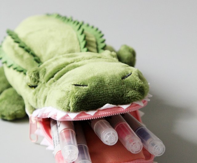 日本製マグネット 動物型のかわいい立体収納バッグ/筆箱/ペン