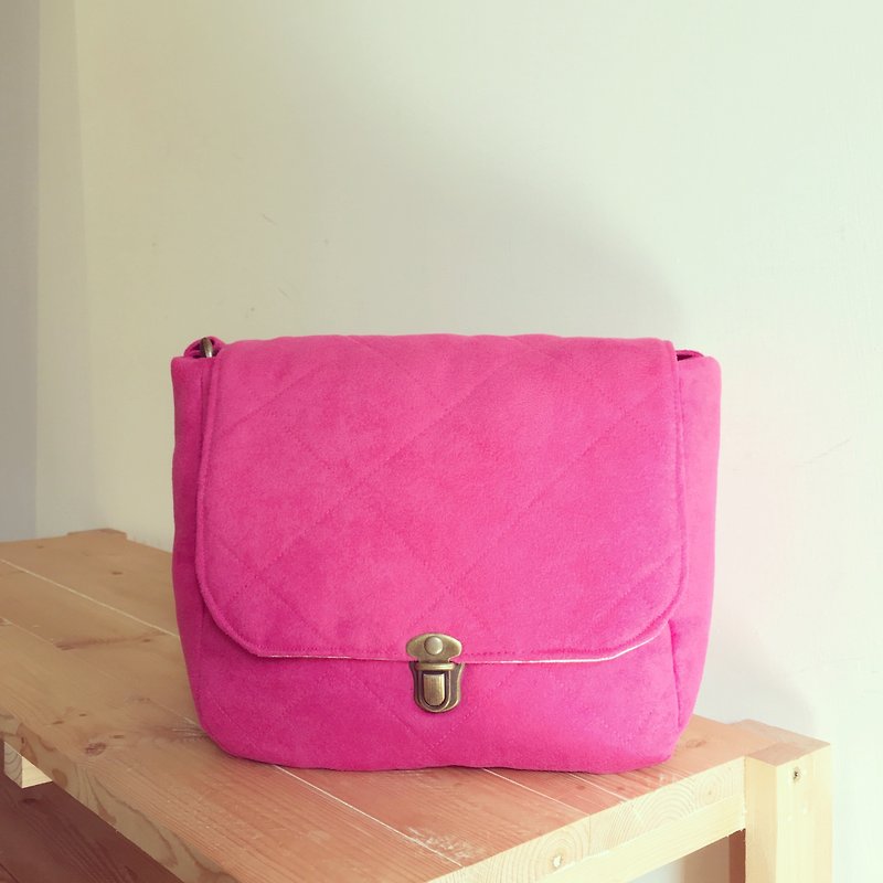 Chez。 Le Retro S - rosepink - Messenger Bags & Sling Bags - Polyester Pink