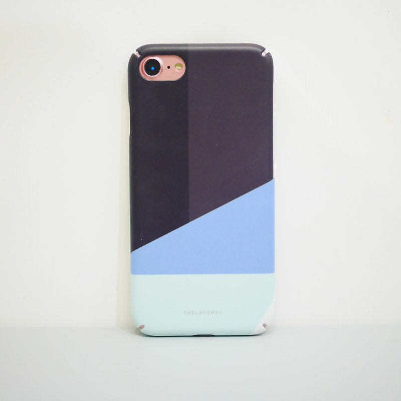 免費印名 | 藍調GRAPHIC PRINT NAVY MONO iPhone 刻字原創手機殼 - 手機殼/手機套 - 塑膠 藍色