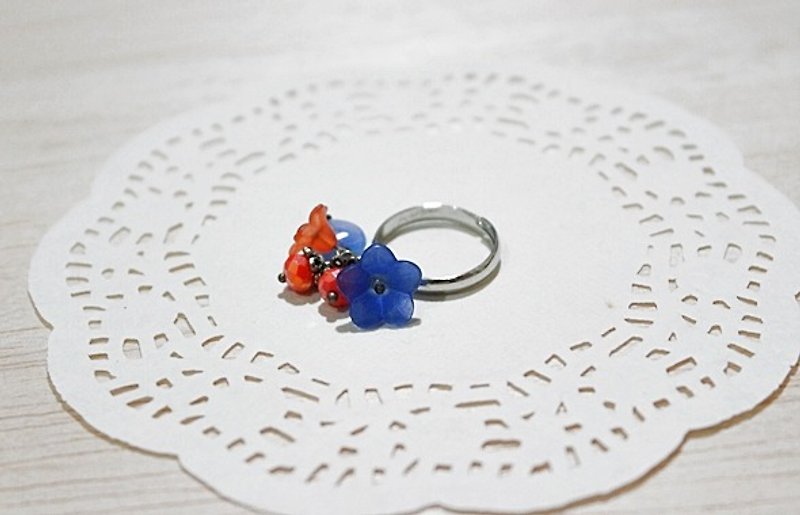 <童趣风> - Flower Ring - Limited X1- - General Rings - Aluminum Alloy Blue
