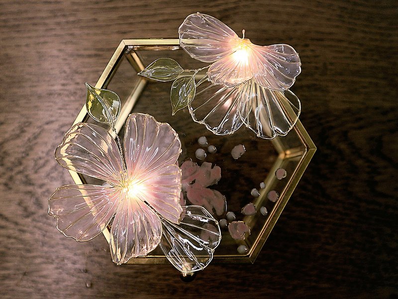 Glass Jewellry Box • Sakura - Other - Resin Pink