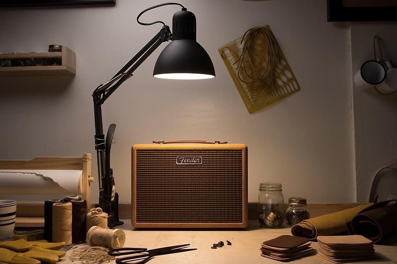 (Refurbished) Fender Monterey TWEED Wireless Bluetooth Speaker Yellow Twill - Speakers - Other Materials Yellow