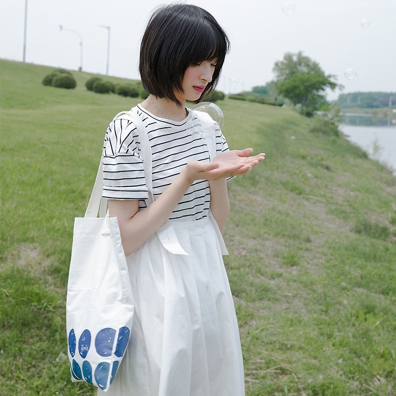 Japanese fresh striped short-sleeved T-shirt | T-shirt | Cotton + Spandex | Independent brand |Sora-149 - Women's T-Shirts - Cotton & Hemp 