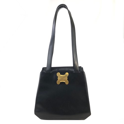 CELINE トートバッグ レザー トリオンフ CELINE Celine セリーヌ レザー トリオンフ ロゴ トートバッグ