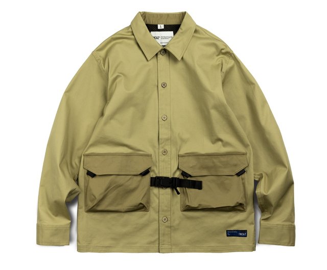 Jacket山系構造切替マグネットボタンゆったりジャケットコート