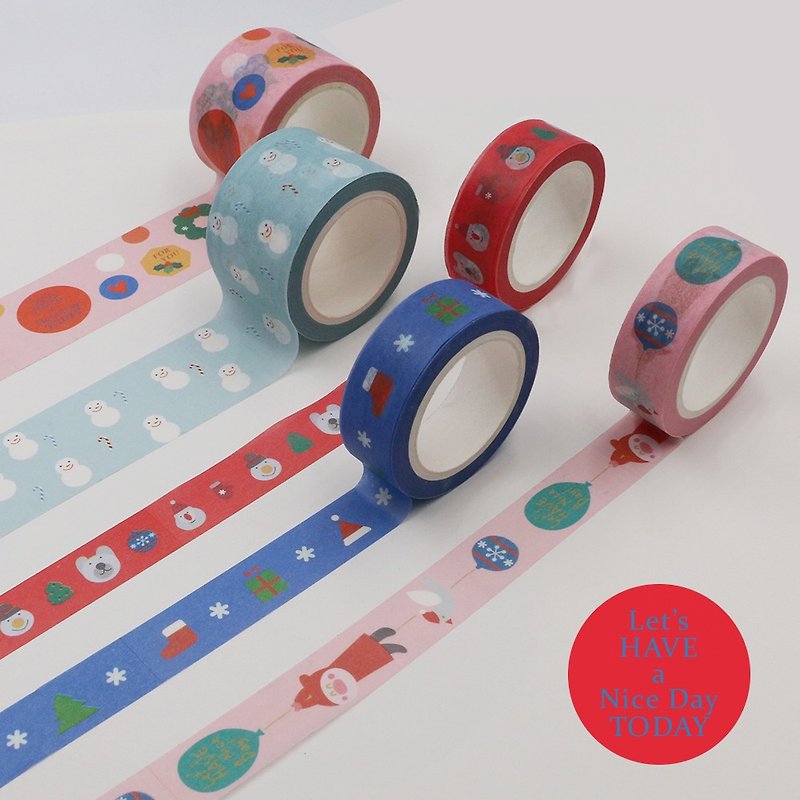 U-PICK original life color and paper tape Christmas decoration DIY tapes - Washi Tape - Other Materials Multicolor