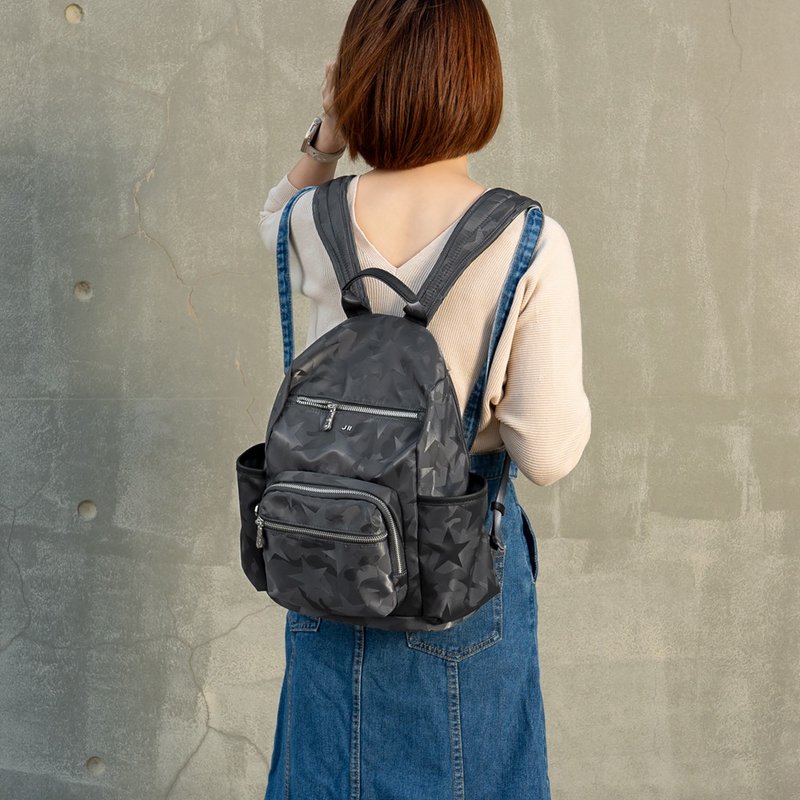 Backpack - Miyang Anti-theft Nylon Backpack - 6115-14 - Multi-color optional - กระเป๋าเป้สะพายหลัง - ไนลอน สีเทา