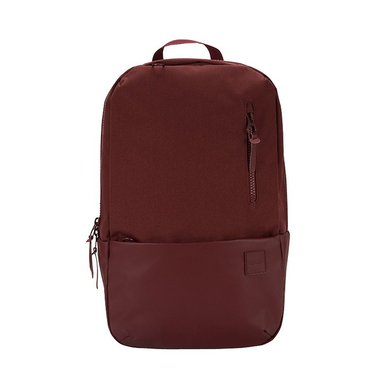 【INCASE】Compass Backpack 15吋 輕巧膠囊筆電後背包 (酒紅) - 後背包/書包 - 其他材質 紅色