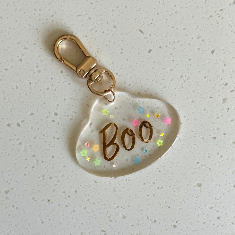 tiny tiny | fantasy name tag Customized keychain with brand name - Keychains - Acrylic Transparent