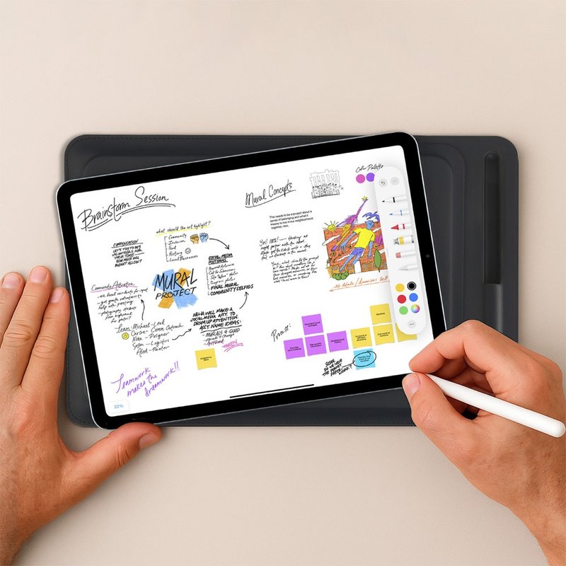 Pipetto 11吋 iPad UltraSlim超薄插入式保護套-支援9.7~11吋iPad - 平板/電腦保護殼/保護貼 - 人造皮革 黑色
