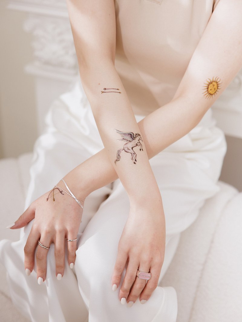 Mythology - Tattoos Stickers - สติ๊กเกอร์แทททู - กระดาษ สีทอง