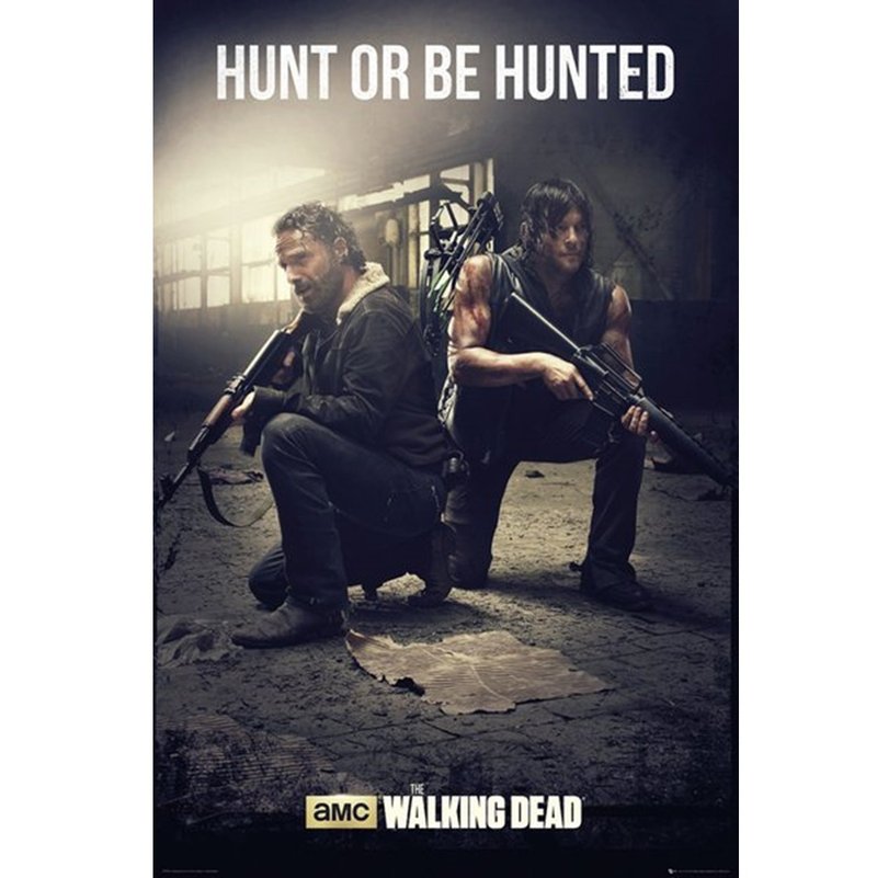 [Infernal Road] THE WALKING DEAD (hunt) UK imported poster / Rick / Derry - Posters - Other Materials Multicolor