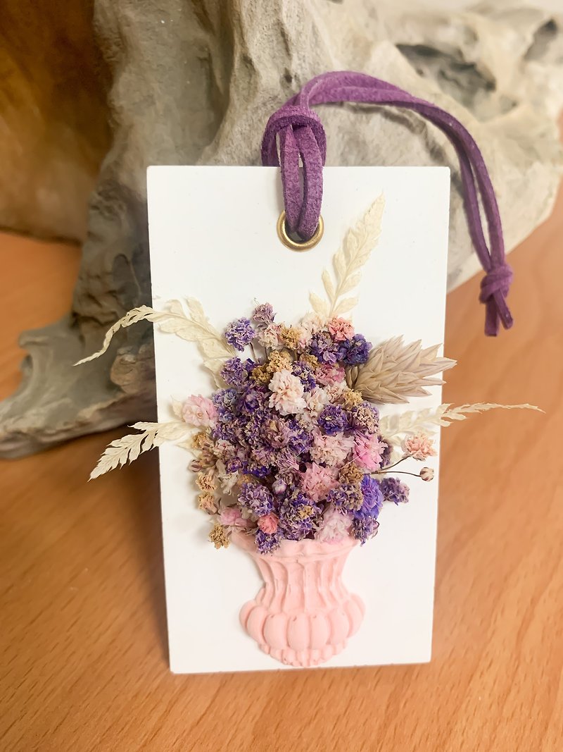 Dried Flower Diffuse Stone Bouquet Gift Birthday Mother's Day Gift [Limited Sale] Contains 3ml Essence - Fragrances - Plants & Flowers Pink