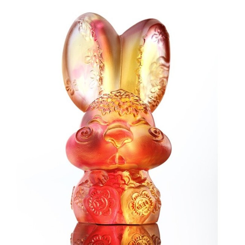 LIULI  12生肖花燦燦娃娃 乖乖 (兔) - 擺飾/家飾品 - 琉璃 藍色