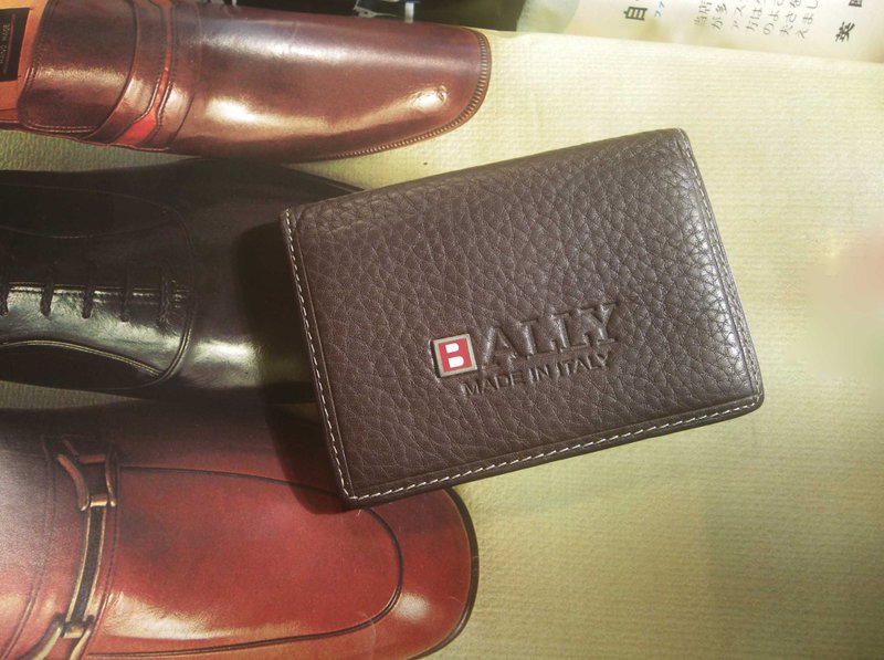 Glorious Era OLD ERA_Early second-hand BALLY business card box made in Italy - ที่เก็บนามบัตร - วัสดุอื่นๆ 