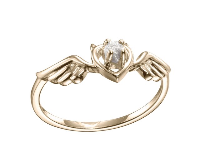 Angel and devil on sale heart rings