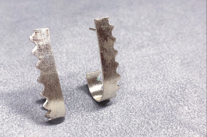 皇家-公主 PRINCESS - 耳環/耳夾/耳骨夾 - 純銀 銀色