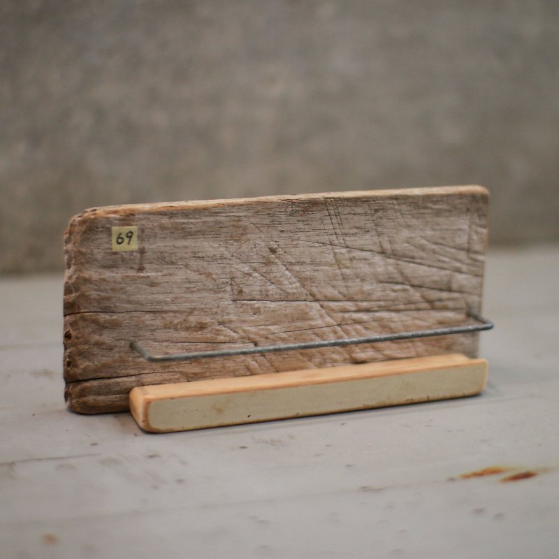 New replenishment in August [Business card holder] Old wood creations - ที่ตั้งบัตร - ไม้ สีนำ้ตาล