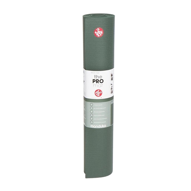 【Manduka】PRO Mat Yoga Mat 6mm - Black Sage - เสื่อโยคะ - วัสดุอื่นๆ สีเขียว