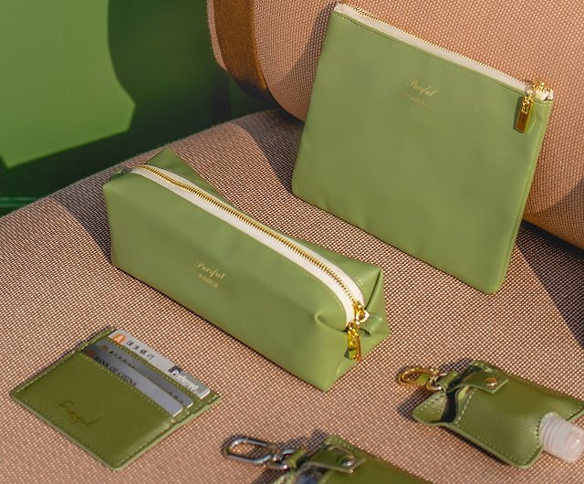 Hermès Evercolor Pencil Case - Green Cosmetic Bags, Accessories - HER121921