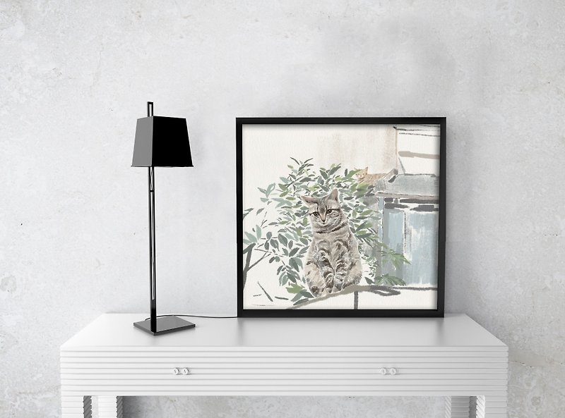 [Cat on the Road] Digital Print - Posters - Paper 