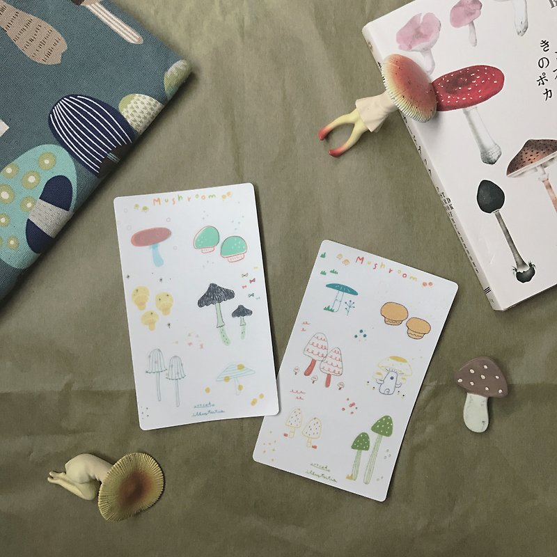 Cut stickers - Kasuga Mushroom - สติกเกอร์ - กระดาษ 