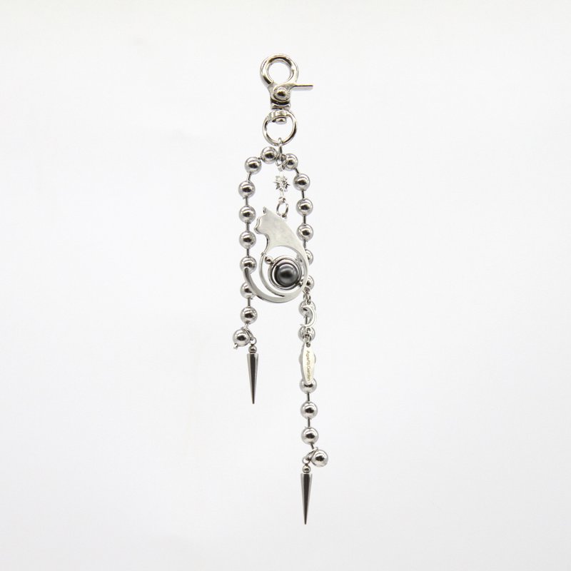 LunaWhisker 星辰喵掛飾鑰匙圈 - 吊飾/掛飾 - 不鏽鋼 