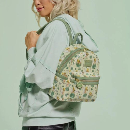 loungefly ラウンジフライ ティンカーベル クローバー リュック Amazon.com: Loungefly Disney Tinker Bell 4-Leaf Clover Mini