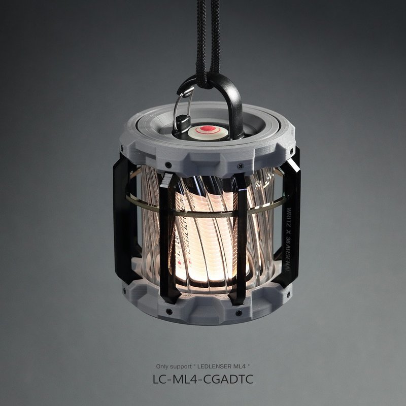 【WRITZ】Lunar Cage ML4 燈罩 (水泥灰) - 露營用品 - 玻璃 灰色